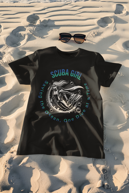 Scuba Girl T-Shirt – Nachhaltig, Bequem & Stylisch für Ozeanliebhaber